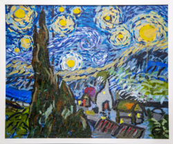 Van Gogh inspired copy in acrylic Professionally framed painting