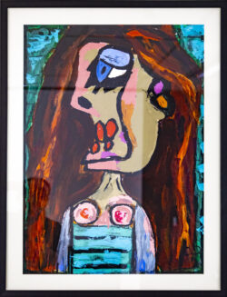 Tucker inspired painting Professionally framed painting